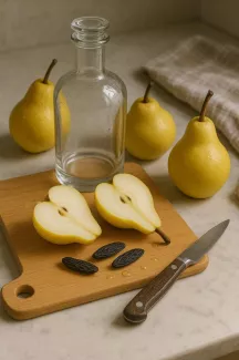 Rhum arrangé fève tonka et poires (recette) Rhum arrangé fève tonka et poires (recette)